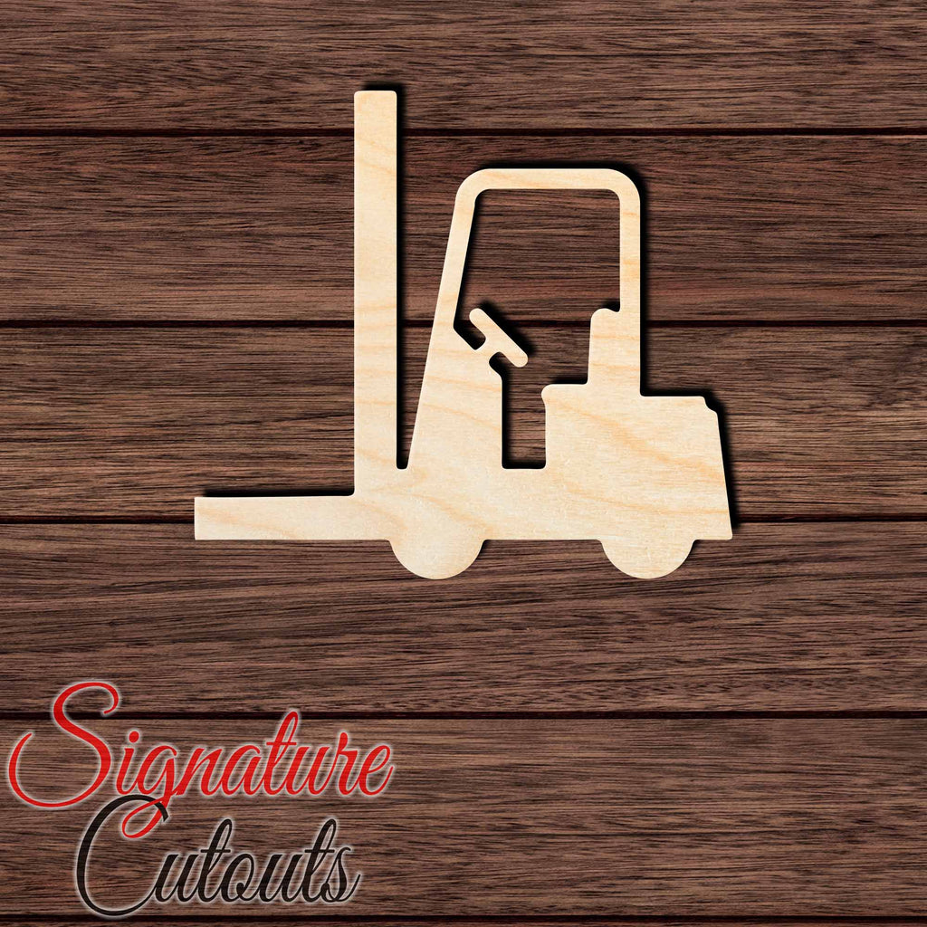 Forklift 001 Shape Cutout in Wood, Acrylic or Acrylic Mirror - Signature Cutouts