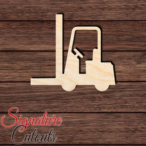 Forklift 001 Shape Cutout in Wood, Acrylic or Acrylic Mirror - Signature Cutouts