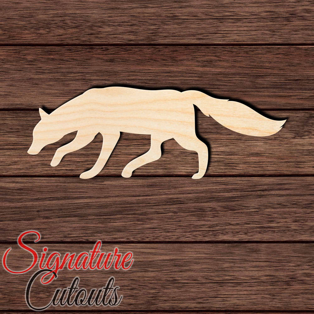 Fox 003 Shape Cutout in Wood, Acrylic or Acrylic Mirror - Signature Cutouts