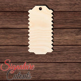 Gift Tag 002 Shape Cutout in Wood, Acrylic or Acrylic Mirror - Signature Cutouts