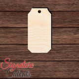 Gift Tag 004 Shape Cutout in Wood, Acrylic or Acrylic Mirror - Signature Cutouts