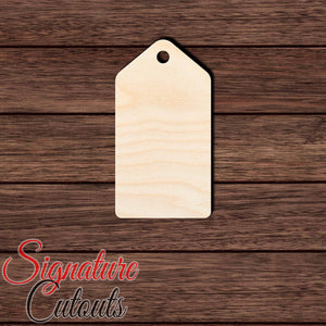 Gift Tag 005 Shape Cutout in Wood, Acrylic or Acrylic Mirror - Signature Cutouts