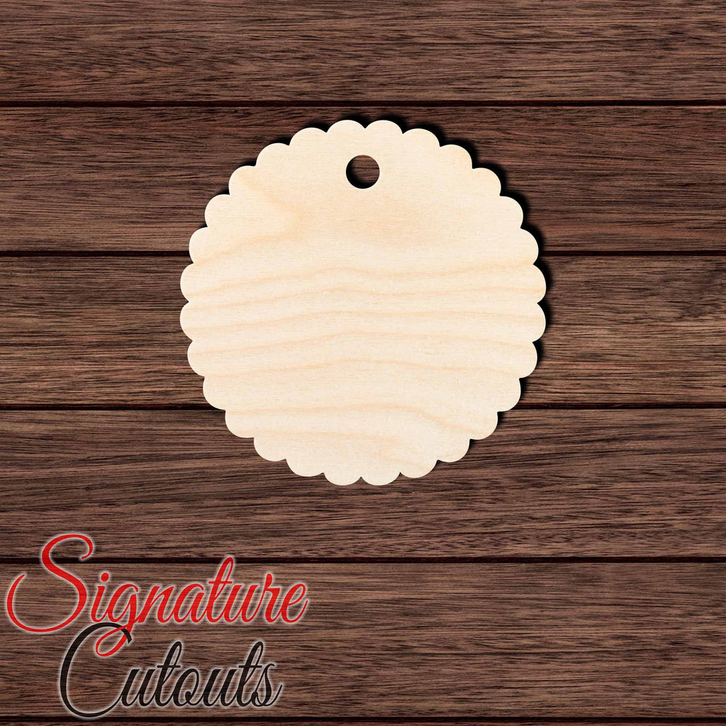 Gift Tag 010 Shape Cutout in Wood, Acrylic or Acrylic Mirror - Signature Cutouts