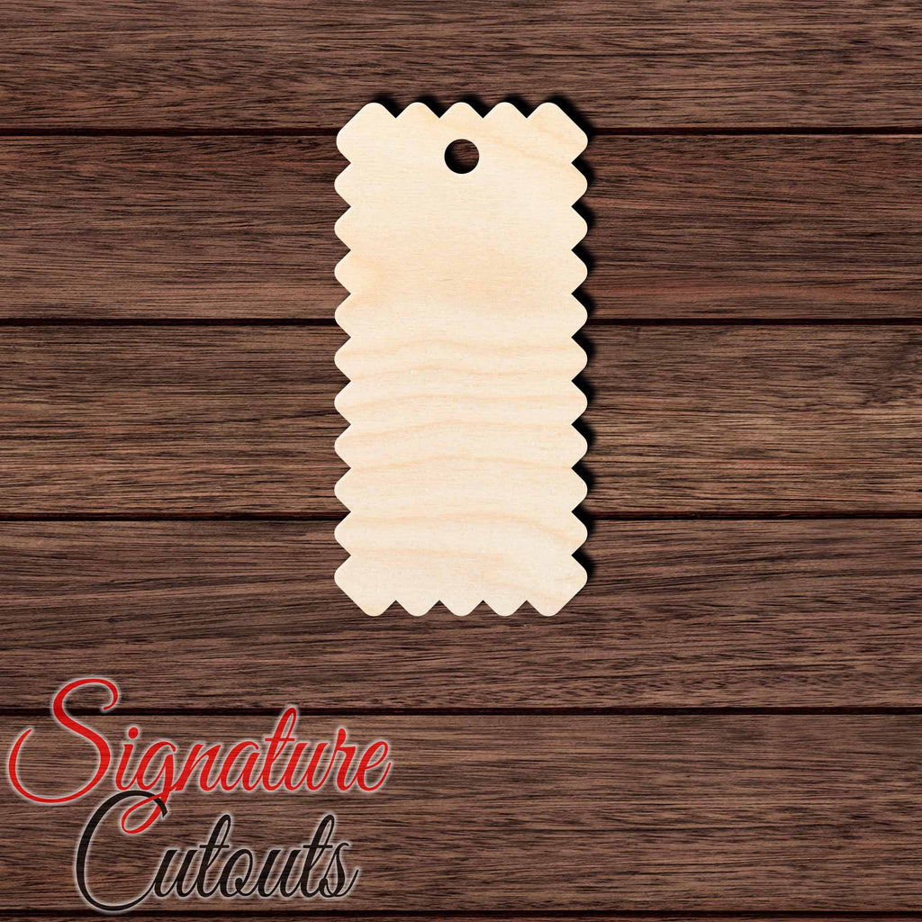 Gift Tag 013 Shape Cutout in Wood, Acrylic or Acrylic Mirror - Signature Cutouts
