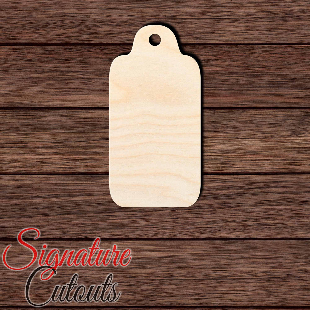 Gift Tag 015 Shape Cutout in Wood, Acrylic or Acrylic Mirror - Signature Cutouts