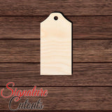Gift Tag 016 Shape Cutout in Wood, Acrylic or Acrylic Mirror - Signature Cutouts