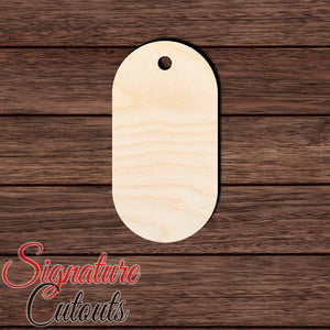 Gift Tag 018 Shape Cutout in Wood, Acrylic or Acrylic Mirror - Signature Cutouts
