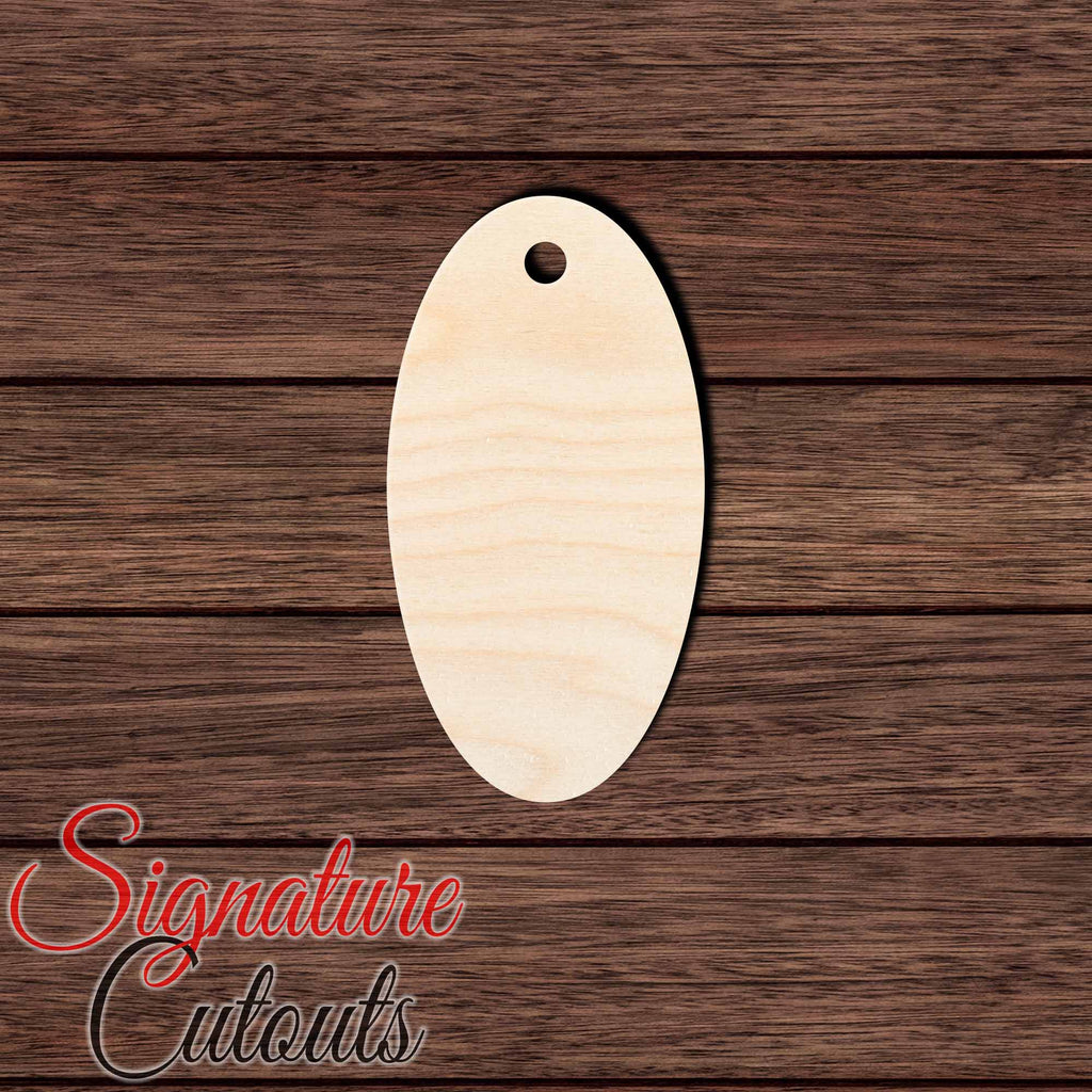 Gift Tag 019 Shape Cutout in Wood, Acrylic or Acrylic Mirror - Signature Cutouts