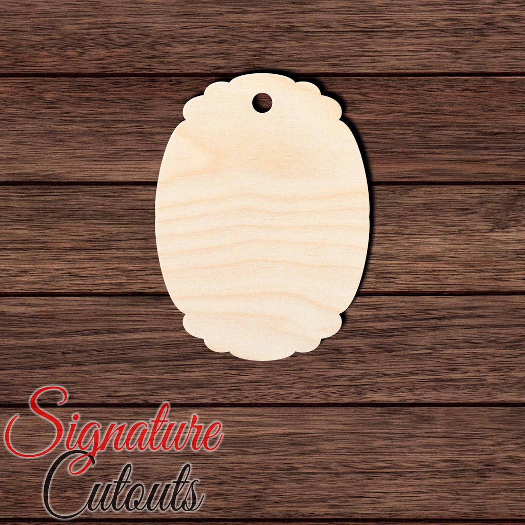 Gift Tag 020 Shape Cutout in Wood, Acrylic or Acrylic Mirror - Signature Cutouts