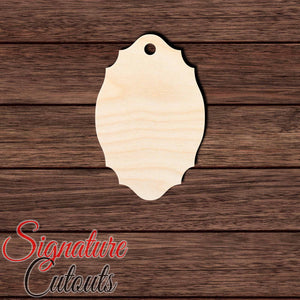 Gift Tag 023 Shape Cutout in Wood, Acrylic or Acrylic Mirror - Signature Cutouts