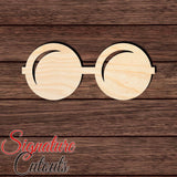 Glasses 002 Shape Cutout in Wood, Acrylic or Acrylic Mirror - Signature Cutouts