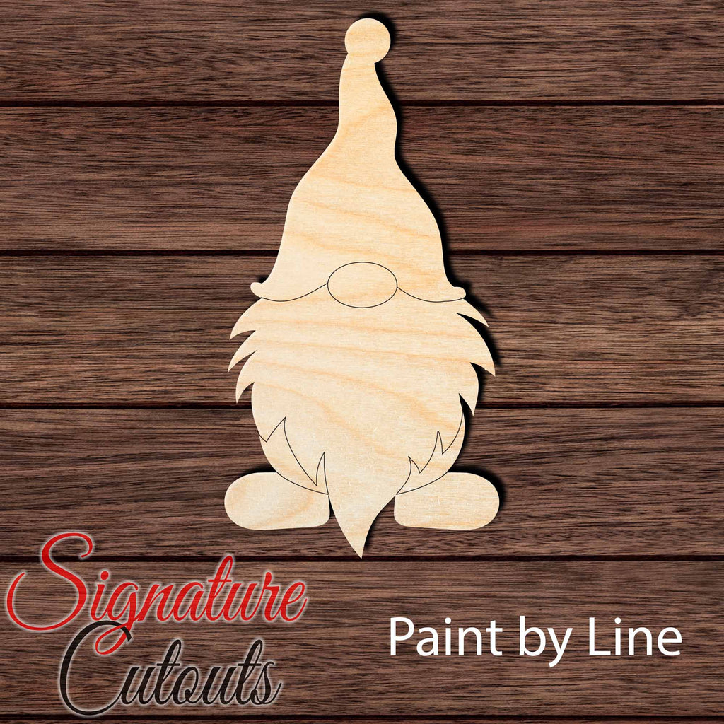 Gnome 002 Shape Cutout - Paint by Line Craft Shapes & Bases Signature Cutouts