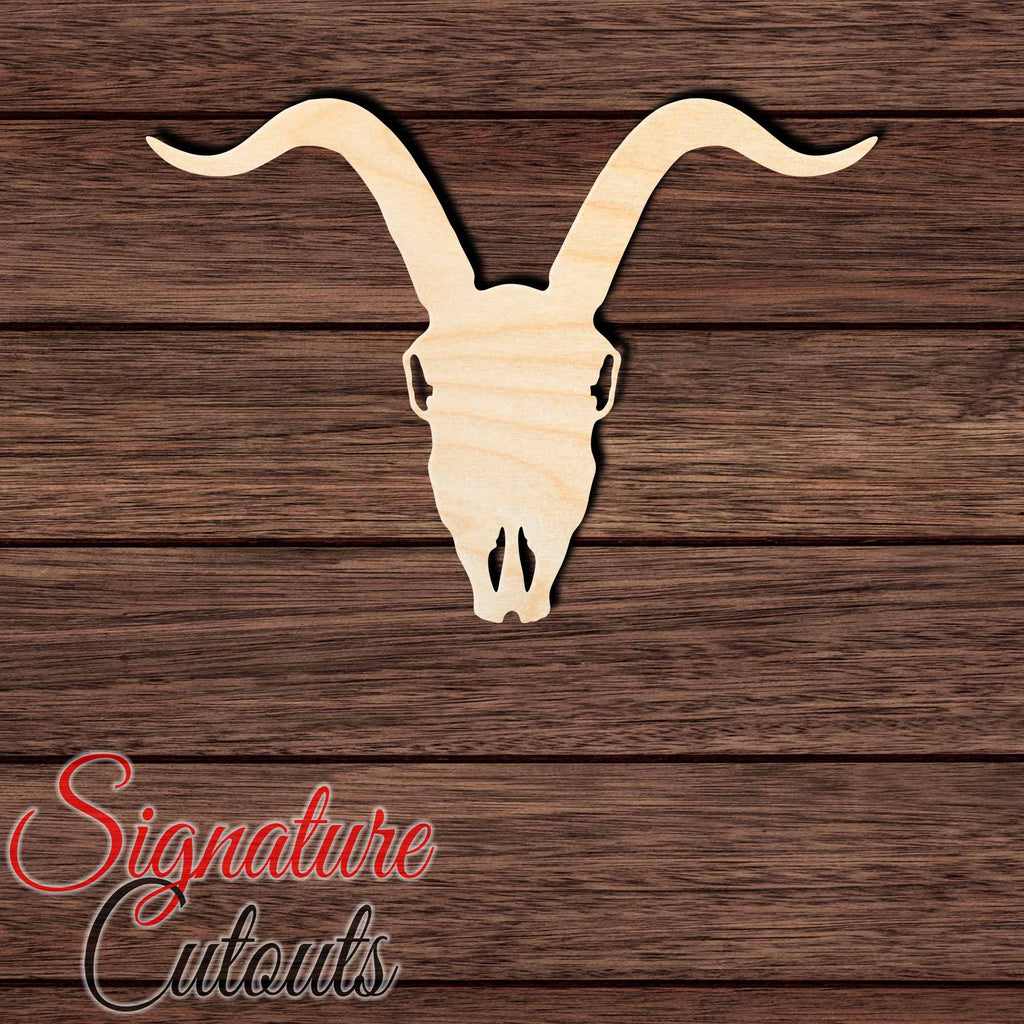 Goat Skull 001 Shape Cutout - Signature Cutouts