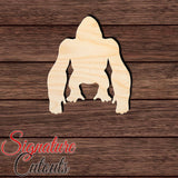 Gorilla 001 Shape Cutout in Wood, Acrylic or Acrylic Mirror Craft Shapes & Bases Signature Cutouts