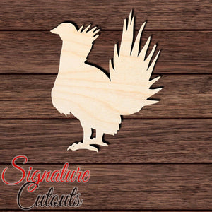 Grouse 003 Shape Cutout in Wood, Acrylic or Acrylic Mirror Craft Shapes & Bases Signature Cutouts