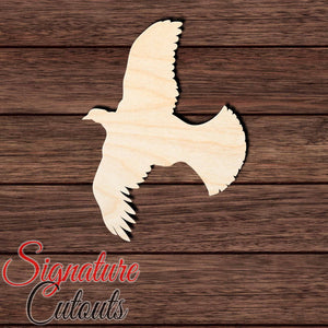 Grouse 004 Shape Cutout in Wood, Acrylic or Acrylic Mirror Craft Shapes & Bases Signature Cutouts