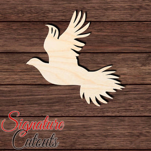 Grouse 005 Shape Cutout in Wood, Acrylic or Acrylic Mirror Craft Shapes & Bases Signature Cutouts