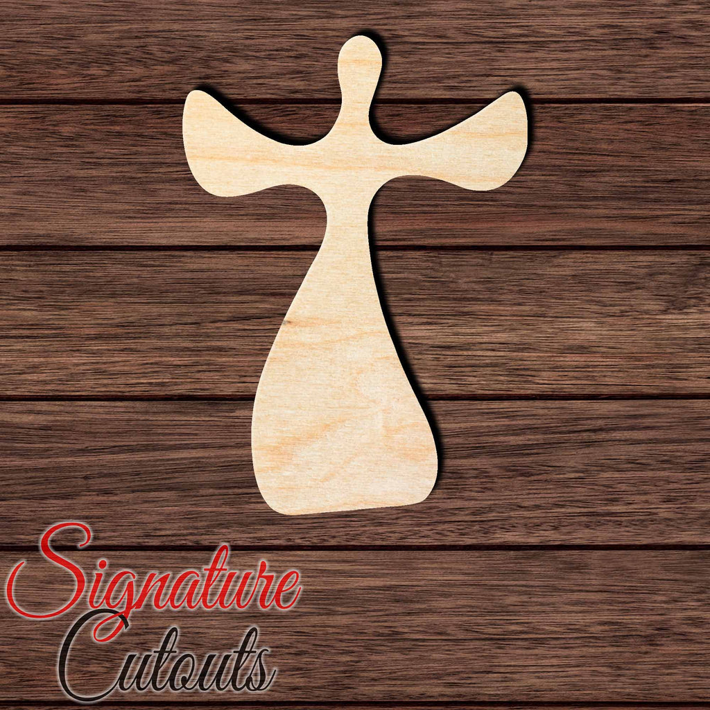 Guardian Angel 001 Shape Cutout in Wood, Acrylic or Acrylic Mirror - Signature Cutouts
