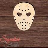 Halloween Hockey Mask Shape Cutout