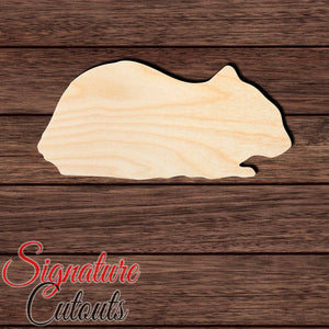 Hamster 004 Shape Cutout in Wood Craft Shapes & Bases Signature Cutouts