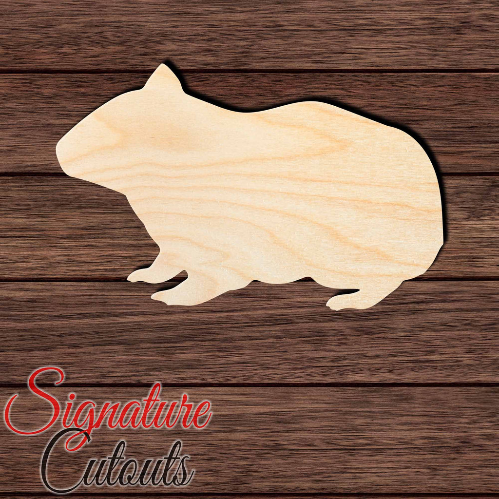 Hamster 005 Shape Cutout in Wood Craft Shapes & Bases Signature Cutouts