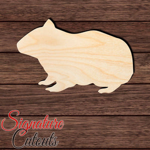 Hamster 005 Shape Cutout in Wood Craft Shapes & Bases Signature Cutouts