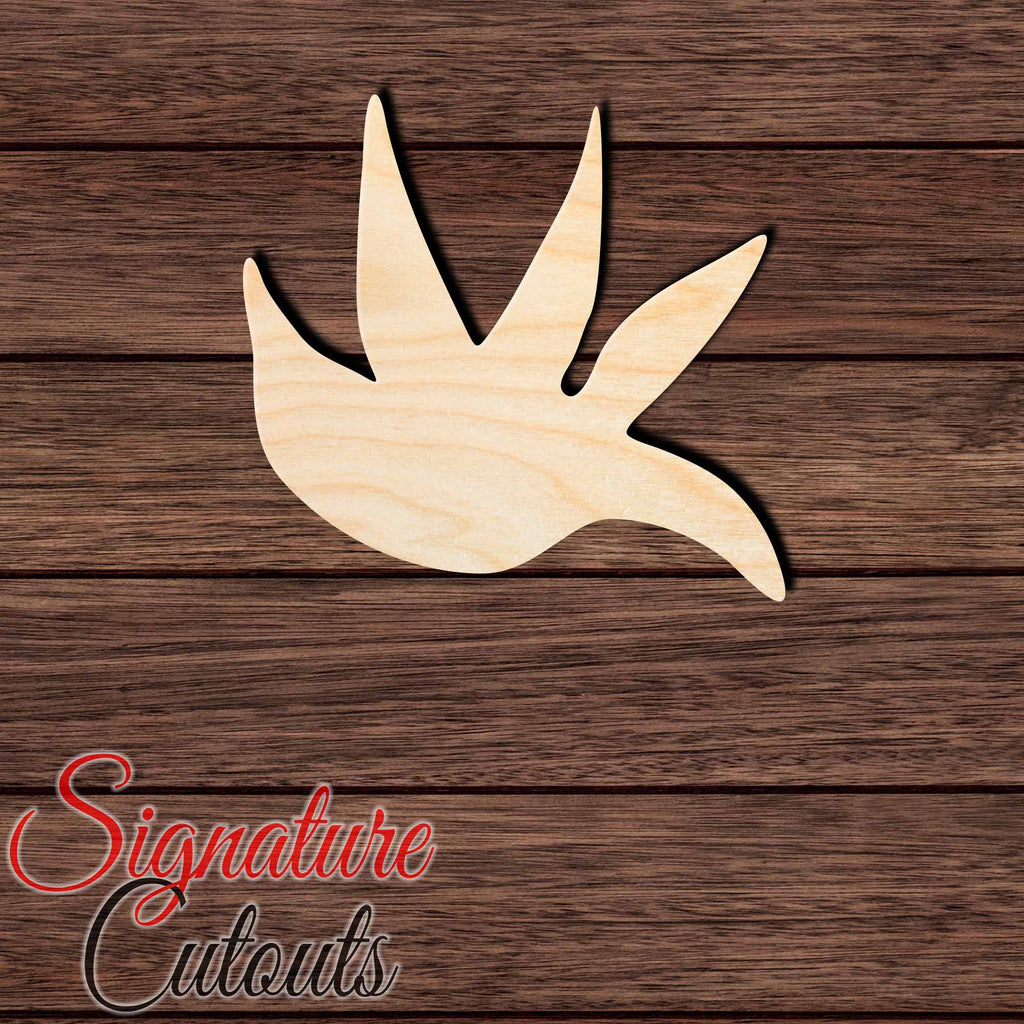 Hedgehog Track Shape Cutout in Wood, Acrylic or Acrylic Mirror Craft Shapes & Bases Signature Cutouts