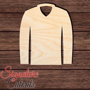 Hockey Jersey 001 Shape Cutout in Wood, Acrylic or Acrylic Mirror - Signature Cutouts