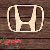 Honda Emblem Unfinished Shape Cutout