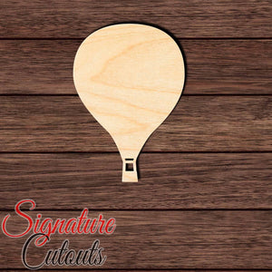 Hot Air Balloon 005 Shape Cutout in Wood, Acrylic or Acrylic Mirror Craft Shapes & Bases Signature Cutouts