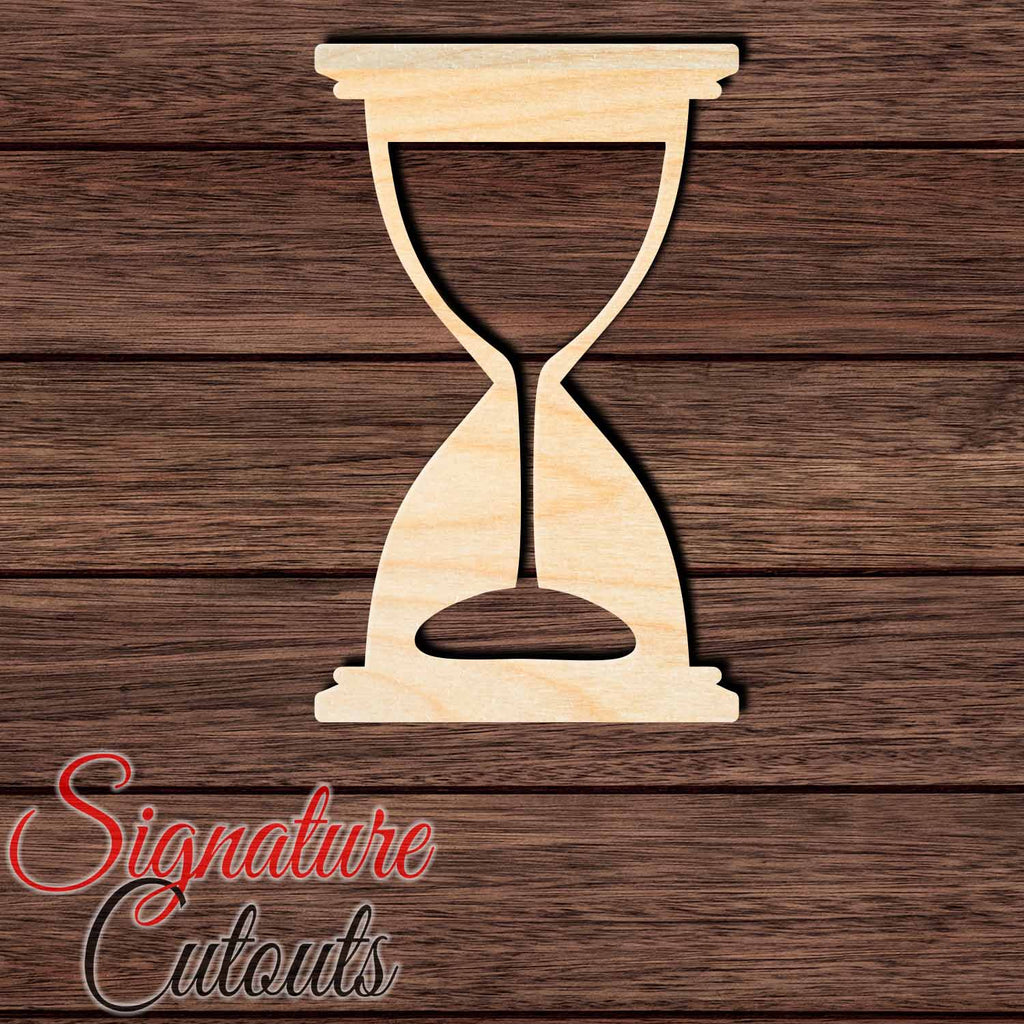 Hourglass 002 Shape Cutout in Wood, Acrylic or Acrylic Mirror - Signature Cutouts