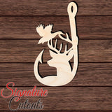 Hunting Emblem 001 Shape Cutout