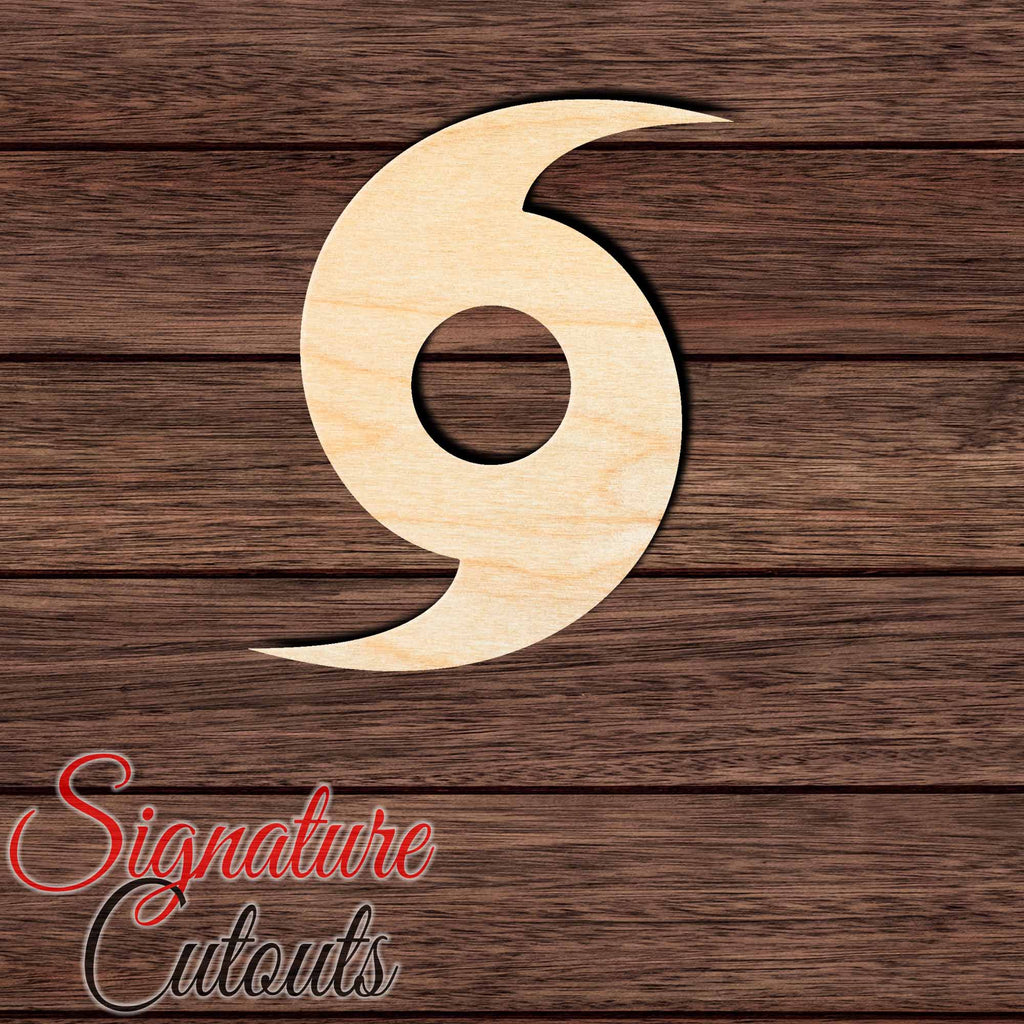 Hurricane Symbol 001 Shape Cutout - Signature Cutouts