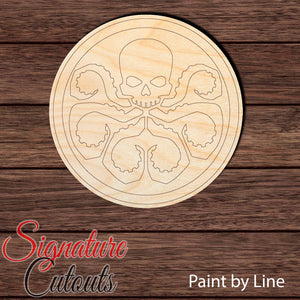 Hydra 001 - Paint by Color Shape Cutout - Signature Cutouts