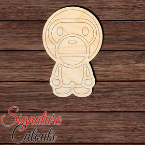 Hypebeast Baby Ape 001 Shape Cutout in Wood, Acrylic or Acrylic Mirror Craft Shapes & Bases Signature Cutouts
