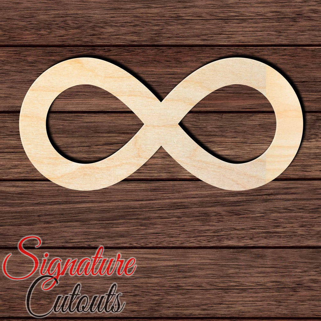 Infinity Symbol 001 Shape Cutout in Wood, Acrylic or Acrylic Mirror - Signature Cutouts