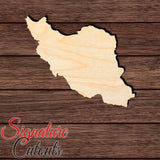Iran Shape Cutout in Wood, Acrylic or Acrylic Mirror - Signature Cutouts