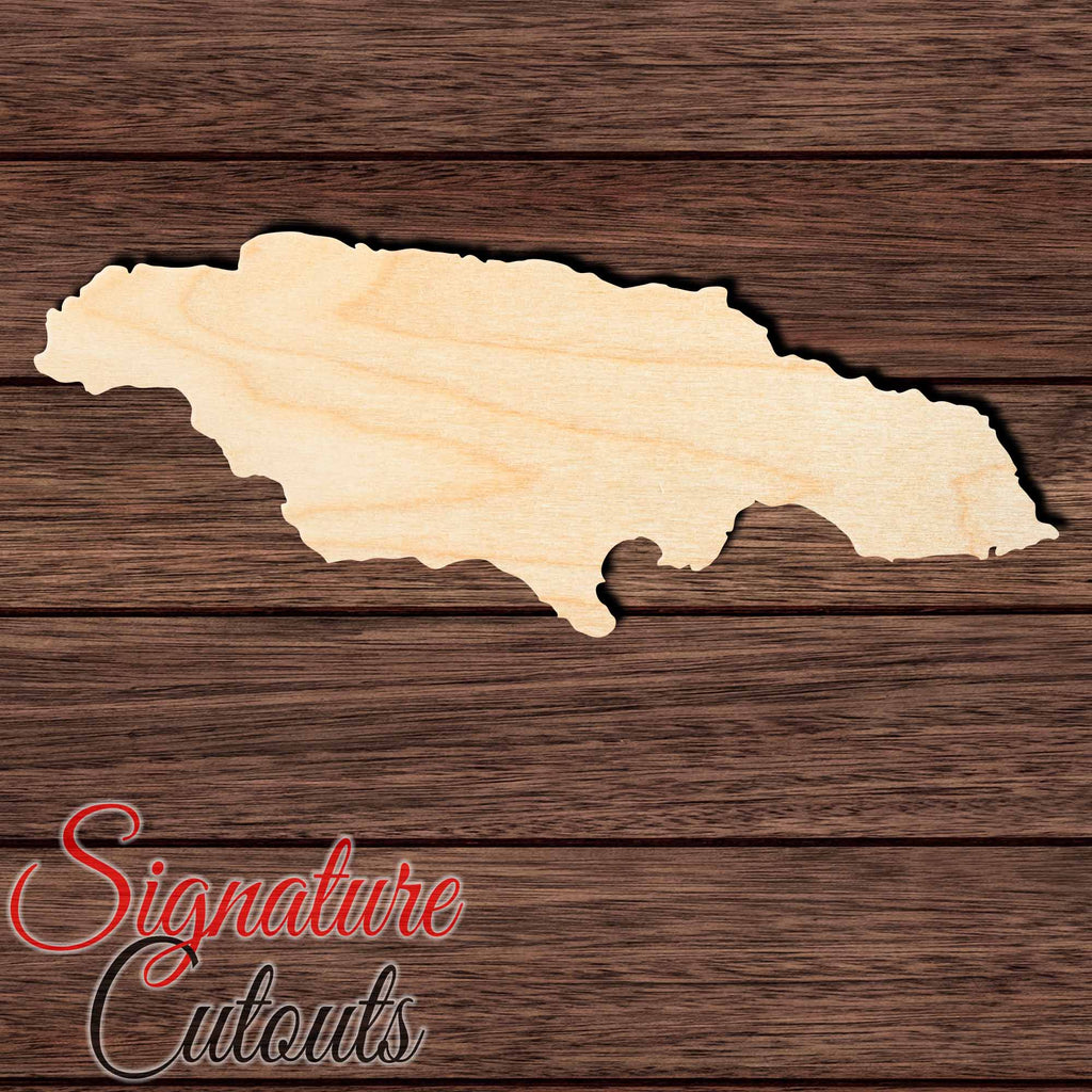 Jamaica Shape Cutout in Wood, Acrylic or Acrylic Mirror - Signature Cutouts