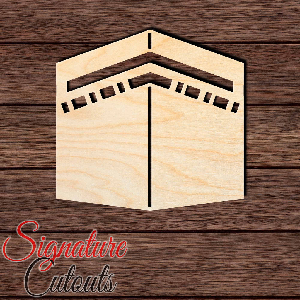 Kaaba 002 Shape Cutout in Wood, Acrylic or Acrylic Mirror Craft Shapes & Bases Signature Cutouts