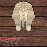 King Tut Head Dress 001 Shape Cutout in Wood, Acrylic or Acrylic Mirror Craft Shapes & Bases Signature Cutouts