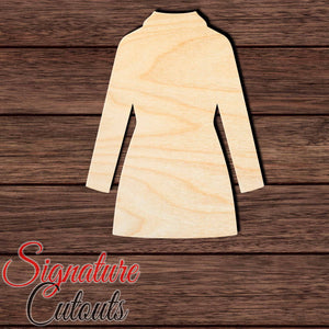 Ladies Jacket 001 Shape Cutout in Wood, Acrylic or Acrylic Mirror Craft Shapes & Bases Signature Cutouts