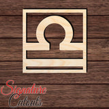 Libra 002 Shape Cutout in Wood, Acrylic or Acrylic Mirror - Signature Cutouts