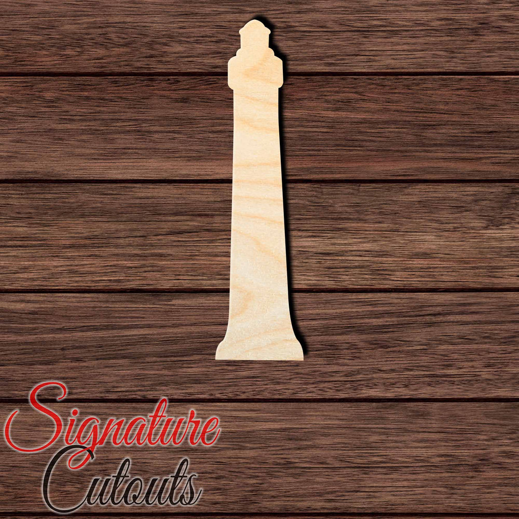 Lighthouse 002 Shape Cutout in Wood, Acrylic or Acrylic Mirror - Signature Cutouts