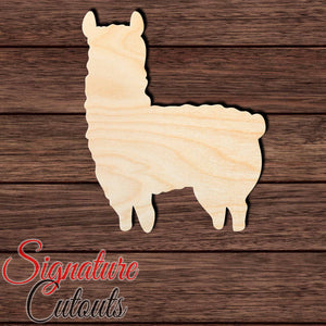 Llama 004 Shape Cutout in Wood, Acrylic or Acrylic Mirror - Signature Cutouts