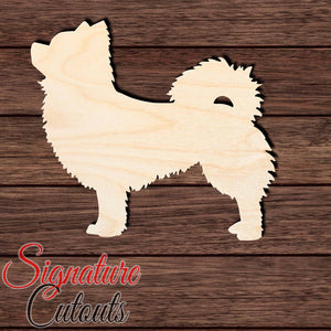 Long Haired Chihuahua 003 Shape Cutout in Wood, Acrylic or Acrylic Mirror Craft Shapes & Bases Signature Cutouts