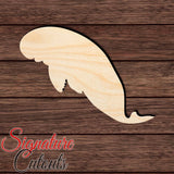 Manatee 002 Shape Cutout in Wood, Acrylic or Acrylic Mirror - Signature Cutouts