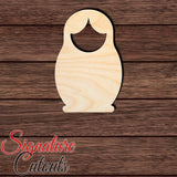 Matryoshka Russian Doll Shape Cutout in Wood, Acrylic or Acrylic Mirror Craft Shapes & Bases Signature Cutouts