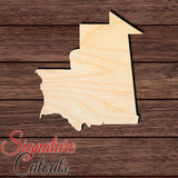 Mauritania Shape Cutout in Wood, Acrylic or Acrylic Mirror - Signature Cutouts