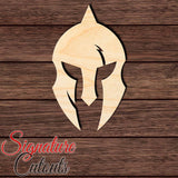 Medieval Helmet 001 Shape Cutout in Wood, Acrylic or Acrylic Mirror - Signature Cutouts