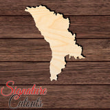 Moldova Shape Cutout